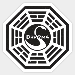 Dharma Initiative - vintage Lost logo Sticker